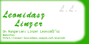 leonidasz linzer business card